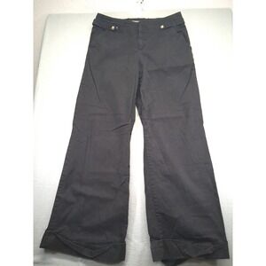 Cartannier Women Black Pants High Waist Small Corset Back Size 12